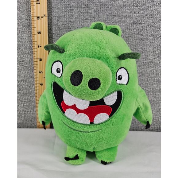 ANGRY BIRDS MOVIE ROSS TALKING MINION PIG PLUSH TOY 11" 2016 COMMONWEALTH - Picture 7 of 8